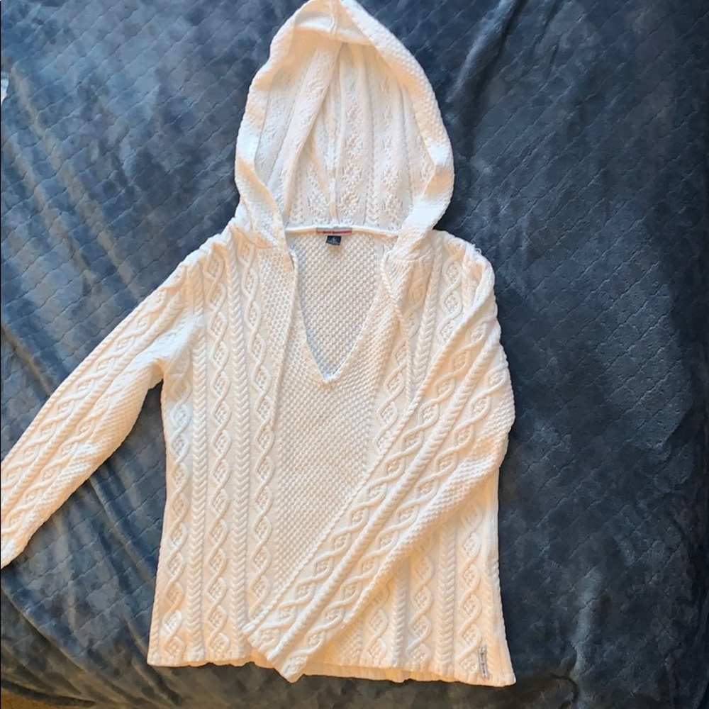 White Cotton knit sweater